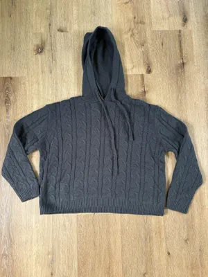 FashioNova Grey Cable Knit Matching Sweater Set thumbnail 2
