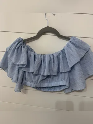 Shein off the shoulder crop top thumbnail 4
