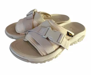 Teva Women’s Slides Sandals Hurricane Cream Beige Neutral Size 5 thumbnail 1