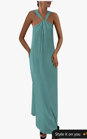 Long dress Blue Size L thumbnail 1