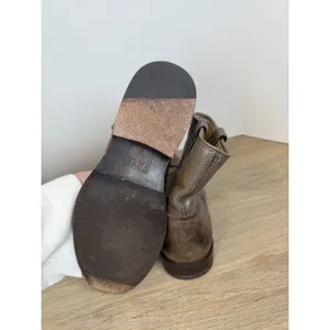Frye Carson Pull On Ankle Boots Womens 6 Brown Leather Western Short Booties thumbnail 5