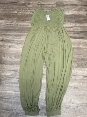 NWT Fashion to Figure Olive Cutout Harem Jumpsuit Plus Size 1 14/16 thumbnail 4