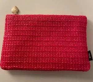 Ipsy makeup bag with strawberry zipper thumbnail 1