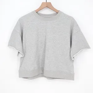 Fisoew Two Piece Set Womens Medium Light Gray Cotton Slash Pockets Activewear thumbnail 2