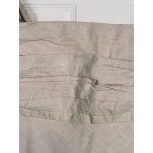 Abercrombie Linen Emerson Mini Dress Medium Tall Beige Preppy Coastal Resort thumbnail 11