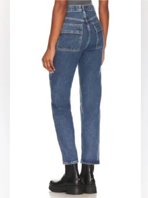 AGOLDE Cooper Cargo Jeans Pants Denim Color Regulation Women’s Sz 32 thumbnail 3
