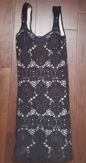 Free Peopke Intimately Black Overlay Tank Dress With Spanx Like Linin - Women's thumbnail 1