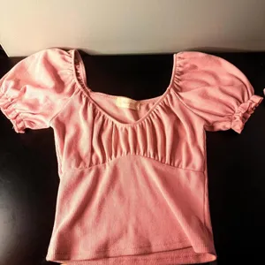 Altar’d State Dusty Pink Ribbed Puff Sleeve Top XS NWOT Coquette thumbnail 4