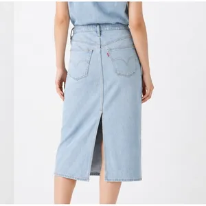 Levi's Denim Dress Women XS Blue NWT Sleeveless Midi Button Front Pockets thumbnail 9