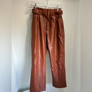 Abercrombie and Fitch Belted‎ faux leather Ankle Pants thumbnail 7