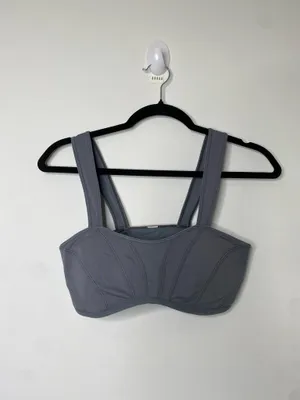 Alo Yoga Alosoft Sunray Bra Steel Grey thumbnail 5