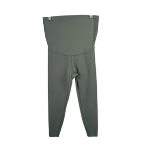 Beyond Yoga Beyond the Bump Love the Bump Midi Maternity Leggings Green Medium thumbnail 2