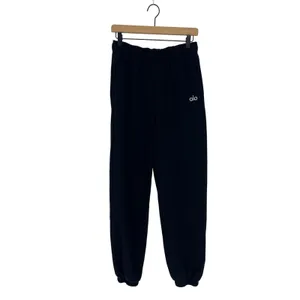 Alo Yoga Accolade Black Crewneck Jogger Sweatpants Set Estimated Small thumbnail 5