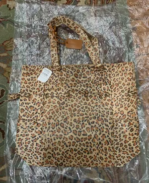 Neiman Marcus Leopard Print Large Tote Bag Women’s Brown New With Tags thumbnail 1