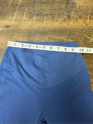 OFFLINE by Aerie Real Me Super Flare Hi-Rise Leggings Blue Medium Short Inseam thumbnail 3