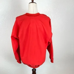 Vintage Liberation Red Varsity V-neck button up‎ 100% cotton jacket L* thumbnail 5