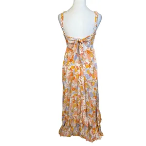 Petal And Pup Floral Maxi Sun Dress Size Small Beach Resort Cruise Wedding Guest thumbnail 5