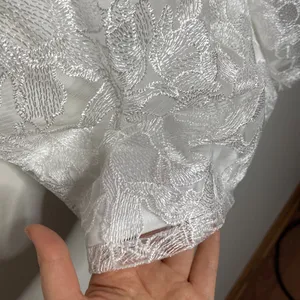 Lulus My Clarity Ivory Mesh Floral Embroidered Romper size S thumbnail 11