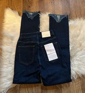 JONATHAN SIMKHAI River High Rise Straight Jeans In Rinse thumbnail 7