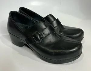 Dansko black leather clogs women’s size 37 6.5‎ classic work shoes professional thumbnail 1