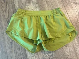 Lululemon Hotty Hot Short II 2.5” Golden Lime thumbnail 1