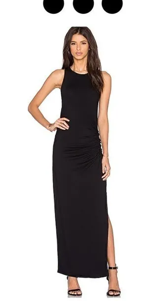 REVOLVE & Three Dots maxi ruched dress. thumbnail 1