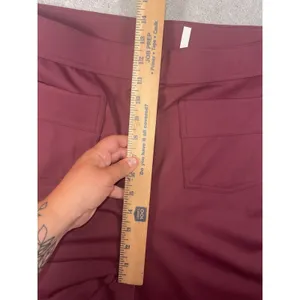 NWT Halara‎ Wide Leg Stretch Trousers Burgundy High Waist Smart Casual Size xl thumbnail 8