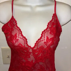 Red Lace Women's Victoria’s Secret Lace Small lingerie Teddy Nighty thumbnail 8