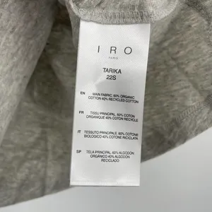 NWT IRO Tarika Sleeveless Crewneck Top Padded Shoulder Size XS Organic Cotton thumbnail 7