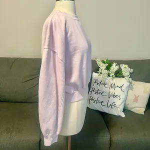 Zara Pale Pink Semi Cropped Sweatshirt thumbnail 7