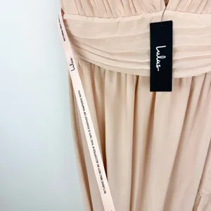 Lulus Heavenly Hues Blush Maxi Dress Chiffon Bridesmaid Formal Evening XS NWT thumbnail 9