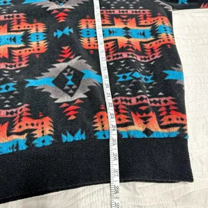 VTG Western Wits Aztec Fleece Pullover Black Size M thumbnail 9
