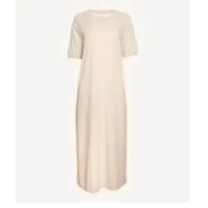 Madewell Midi Tee Dress Heather OatmealCream Minimalist T-shirt Crew SZ S #235 thumbnail 15
