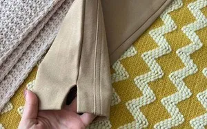 Express Tan Skinny Ankle High Rise Pants thumbnail 7