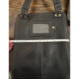 Fossil Black Leather Crossbody Organizer Bag With ID‎ Window And Card Slots thumbnail 14