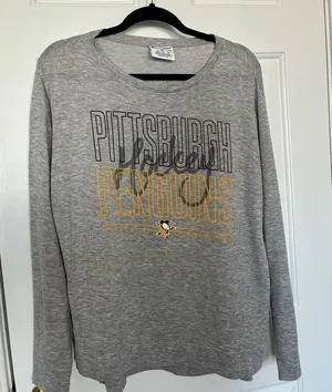 Champion Pittsburgh Penguins hockey women’s long sleeve shirt thumbnail 1