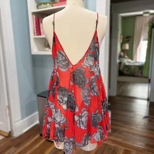 Free People X Alyson Hankerchief Slip Mini Dress thumbnail 7