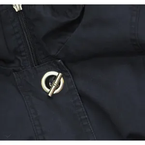 Mackintosh New England Double Closure Parka Anorak Jacket Coat Navy Blue L thumbnail 4