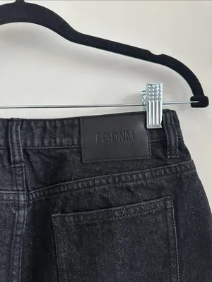 Princess Polly Nickei Denim Mini Skirt Black thumbnail 7
