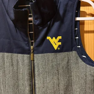 West Virginia Gameday Couture Navy and Gray Vest size S women’s thumbnail 3