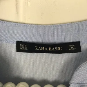 Zara Basic Light Blue Casual Style Shirtdress Size S thumbnail 9