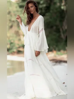 NEW The Jetset Diaries hammock maxi dress in Ivory Medium thumbnail 4