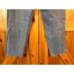 Lucky brand relaxed taper jeans Size 4/27 raw hem side design (4668) thumbnail 5