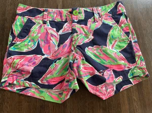 Lilly Pulitzer Callahan Shorts - Size 4 Classic Tropical Summer thumbnail 1