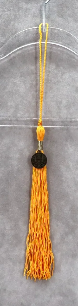 University of‎ Texas at Dallas Graduation Yellow Coin Fringe Charm Tassel OS thumbnail 1