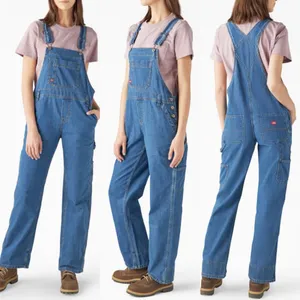 Dickies Heritage Bib Denim Overalls Medium Stone Wash Blue thumbnail 8