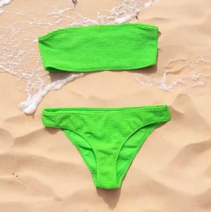 PACSUN L.A. Hearts Bandeau Bikini 2 Pc Set thumbnail 1
