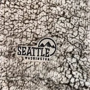 Boxercraft Seattle Washington Sherpa Pullover M Quarter Zip Teddy Fleece thumbnail 5