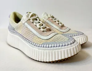 Dolce Vita Women’s Dolen Multi Pastel Stripe Knit Platform Sneakers Size 8 thumbnail 5