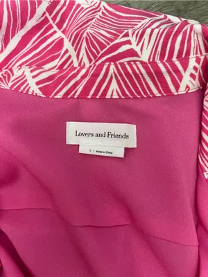 Lovers and Friends Makena Mini Dress Fuchsia Leaf Size S thumbnail 12